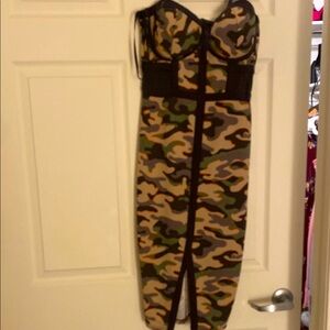 Camouflage Bodycon Dress